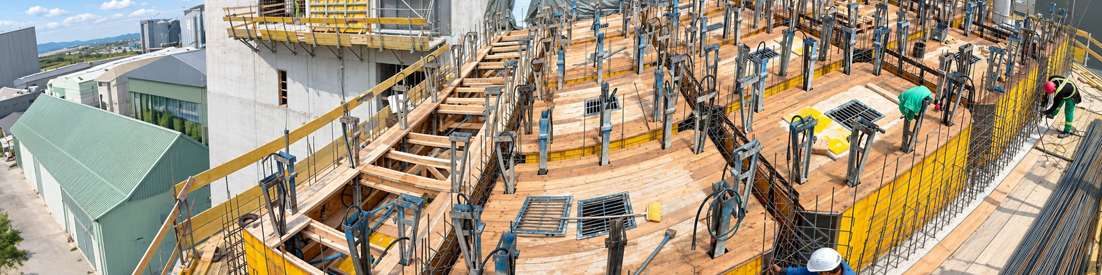 Endüstriyel betonarme yapı inşaatı